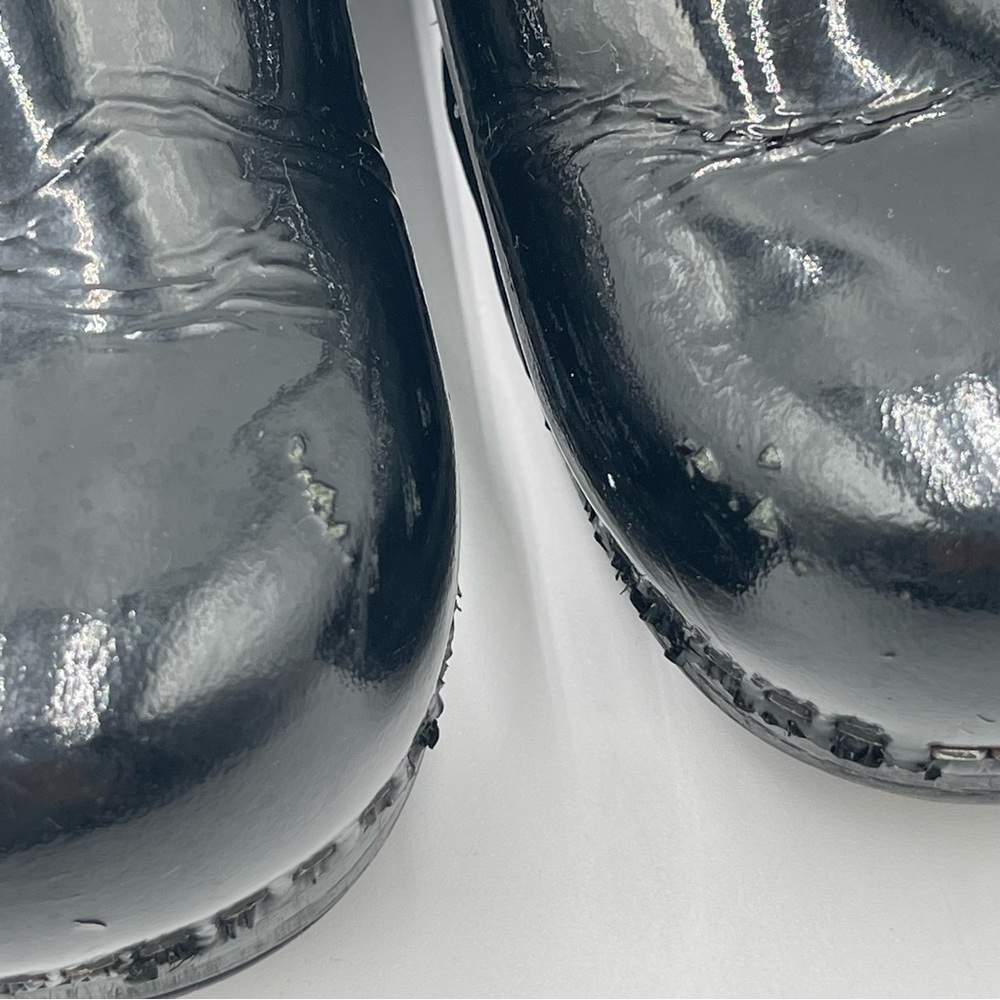 Dansko Professional Black Shiny Leather Classic Clogs Sz EU 41 US 10.5-11 - Picture 7 of 14